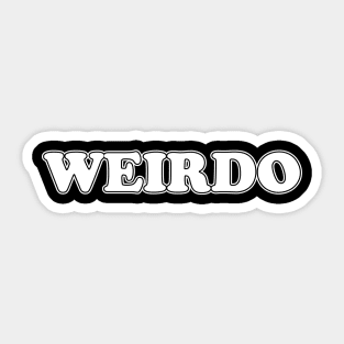 WEIRDO Sticker